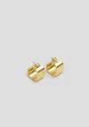 Viktoria & Woods V&w Block Hoops In 18k Brushed Gold