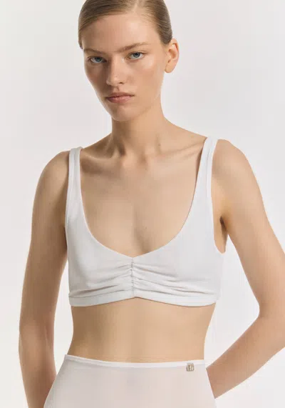 Viktoria & Woods V&w Foundation Crop Bra In White