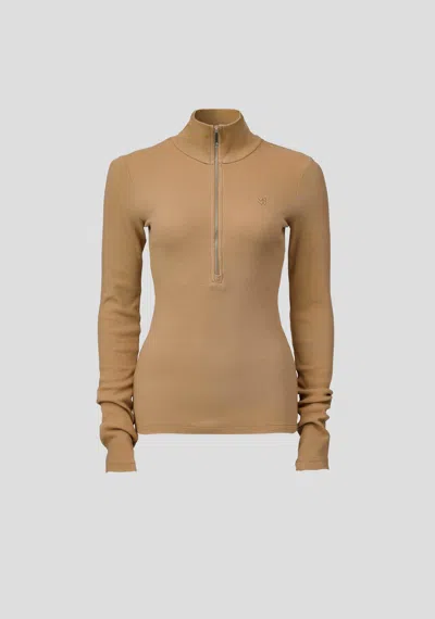 Viktoria & Woods V&w Rib Turtleneck In Camel