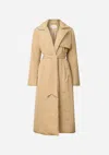 Viktoria & Woods Victorious Puffer Trench In Bone