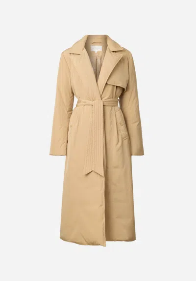Viktoria & Woods Victorious Puffer Trench In Bone