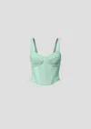 Viktoria & Woods Wanderlust Bustier In Green
