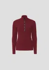 Viktoria & Woods Woods Rib Turtleneck In Sangria
