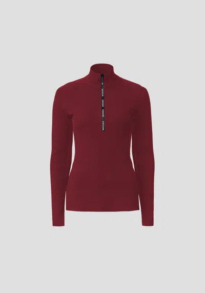 Viktoria & Woods Woods Rib Turtleneck In Sangria