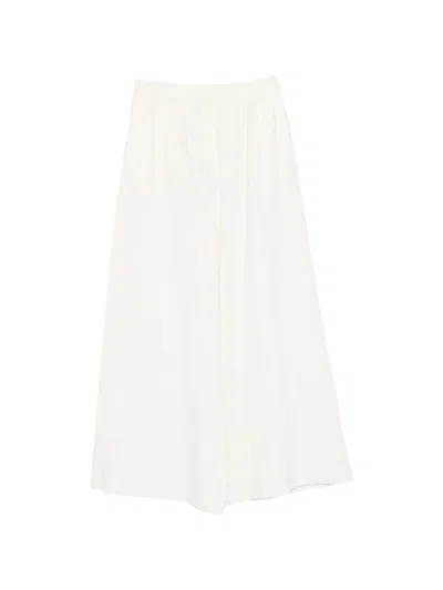 Viktoria Chan Avana Wide-leg Trousers In White