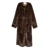Viktoria Chan Belted Coat In Brown