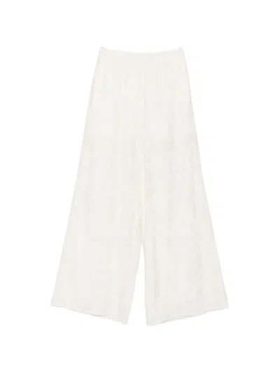 Viktoria Chan Eos Lace Trousers In White