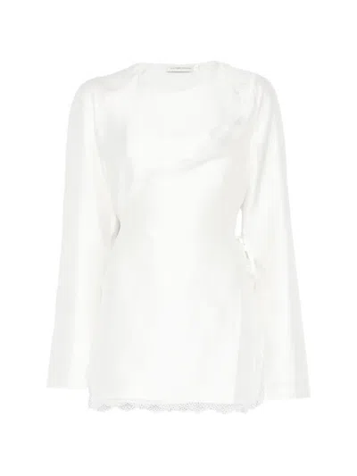 Viktoria Chan Eos Lace-detail Top In White