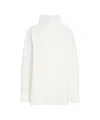 Viktoria Chan High-collar Relaxed Shirt With Hidden Button Closure In White