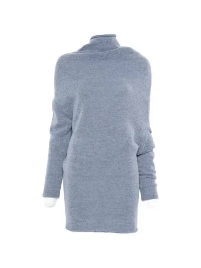 Viktoria Chan Juliet Skewed Sweater In Blue