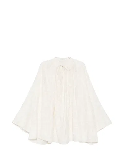 Viktoria Chan Paisley-embroidered Blouse In Neutral