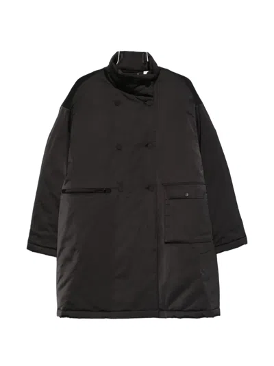 Viktoria Chan Rhea Button Pocket Coat In Black