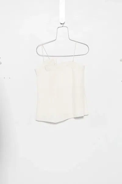 Viktoria Chan Sataya Asymmetric Top In White