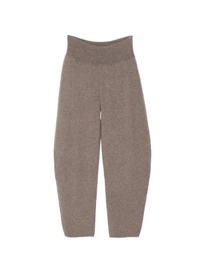 Viktoria Chan Sindy Bold Knitted Trousers In Brown