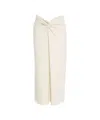 Viktoria Chan Sophisticated Maxi Skirt With Knot Detail And Fluid Silhouette In Animal Print