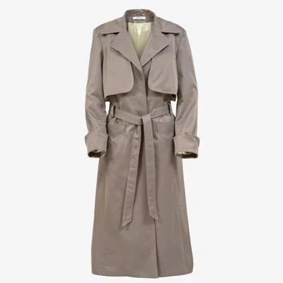 Viktoriabolla Women's V B Trench Coat Grey In Gray