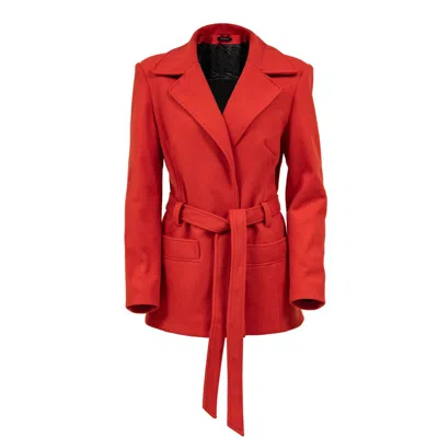 Viktoriabolla Women's Vb Wool-blend Short Coat Red Orange