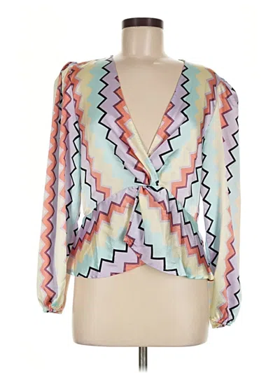 Pre-owned Vila 3/4 Sleeve Blouse In Ivory