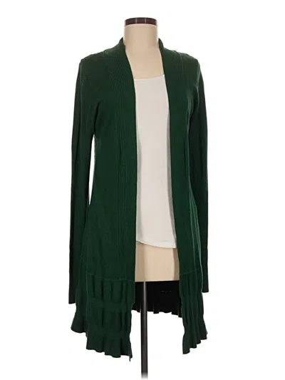 Pre-owned Vila Cardigan Sweater In Green