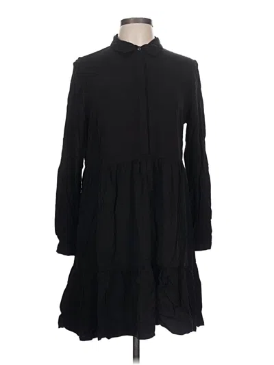 Pre-owned Vila Casual Dress In Black