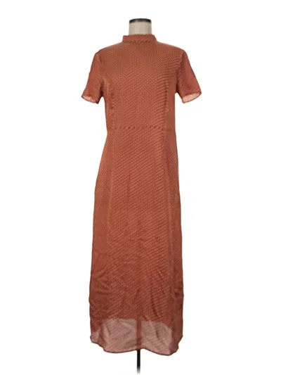 Pre-owned Vila Casual Dress In Brown