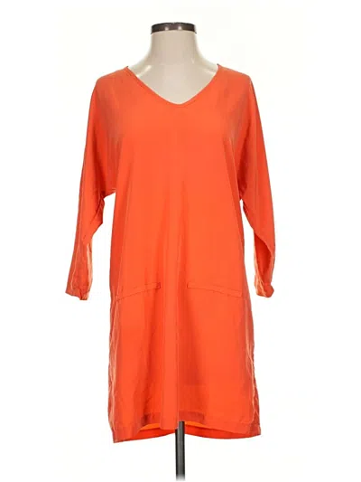 Pre-owned Vila Casual Dress In Orange