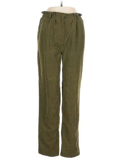 Pre-owned Vila Casual Pants In Green