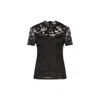 Vila Clothes Black Polyamide T-shirt In Black
