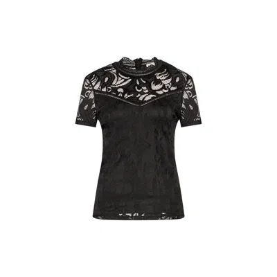 Vila Clothes Black Polyamide T-shirt