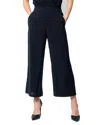Vila Clothes Black Viscose Casual Pants In Black