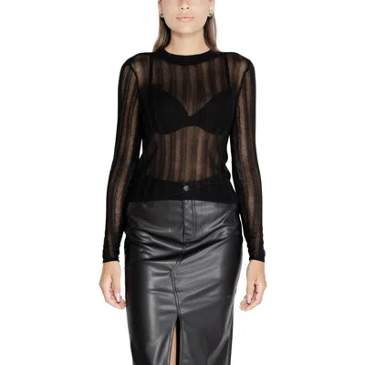 Vila Clothes Black Viscose Tops & T-shirt