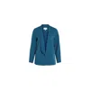 Vila Clothes Blue Polyester Suits & Blazer