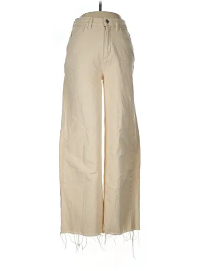 Pre-owned Vila Khaki Pant In Tan