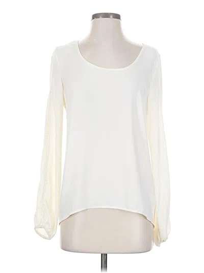 Pre-owned Vila Long Sleeve Blouse In Ivory