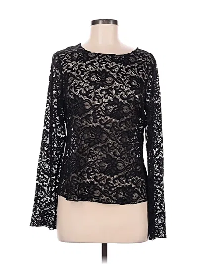 Pre-owned Vila Long Sleeve T-shirt In Black