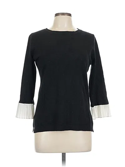 Pre-owned Vila Milano 3/4 Sleeve Top Black Boatneck Tops