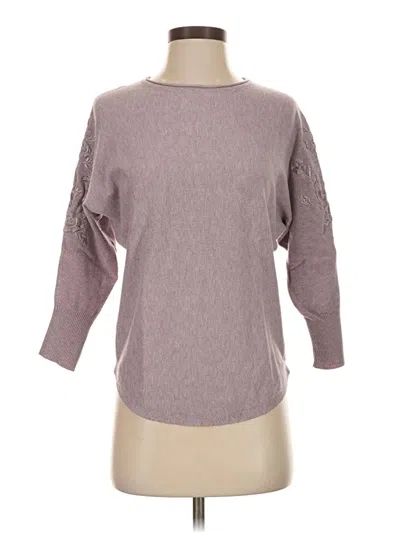 Pre-owned Vila Milano 3/4 Sleeve Top Gray Boatneck Tops