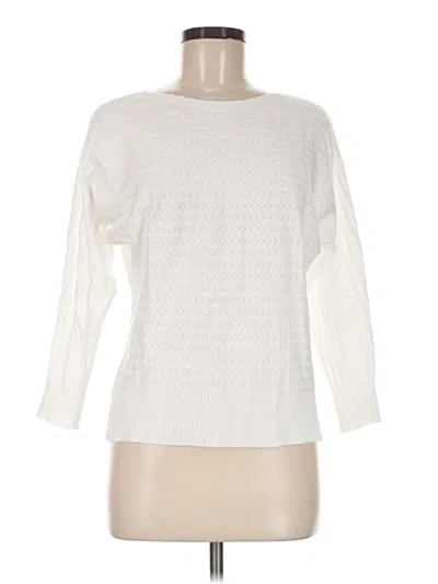 Pre-owned Vila Milano 3/4 Sleeve T-shirt In Ivory