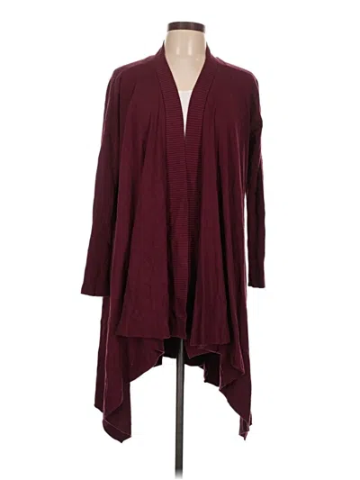 Pre-owned Vila Milano Cardigan Sweater In Burgundy
