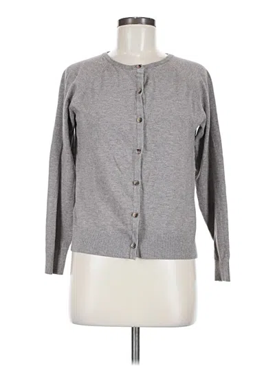 Pre-owned Vila Milano Long Sleeve Henley Shirt In Gray