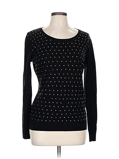 Pre-owned Vila Milano Long Sleeve Top Black Sweetheart Neckline Tops