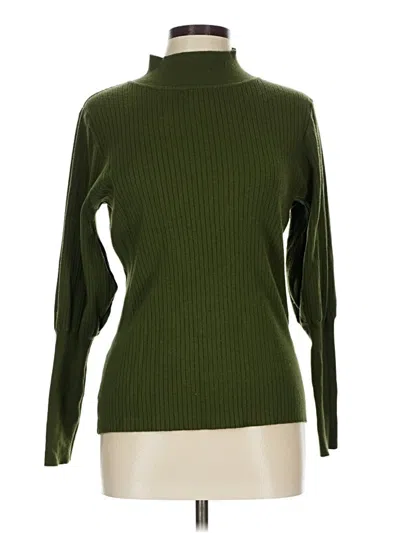 Pre-owned Vila Milano Long Sleeve Top Green Turtleneck Tops