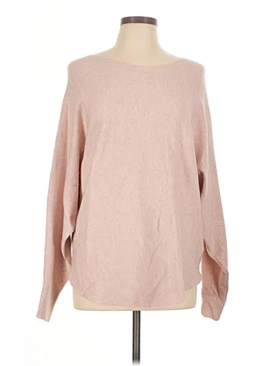 Pre-owned Vila Milano Long Sleeve Top Pink Boatneck Tops