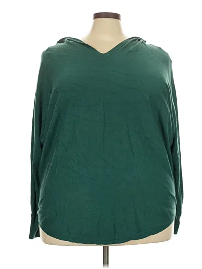 Pre-owned Vila Milano Poncho In Green