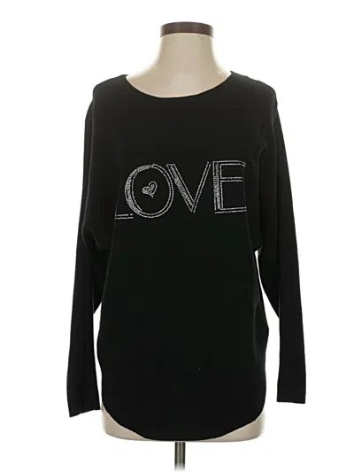 Pre-owned Vila Milano Pullover Sweater In Black