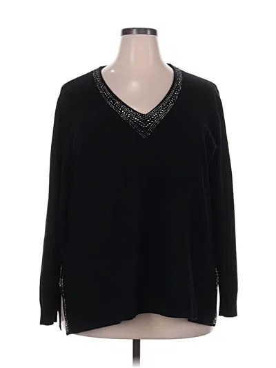 Pre-owned Vila Milano Pullover Sweater In Black