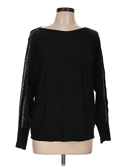 Pre-owned Vila Milano Pullover Sweater In Black