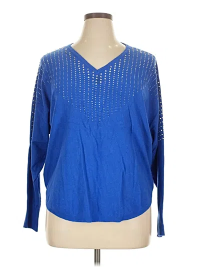 Pre-owned Vila Milano Pullover Sweater In Blue