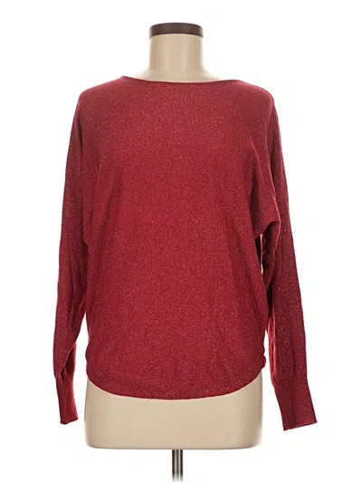 Pre-owned Vila Milano Pullover Sweater In Burgundy
