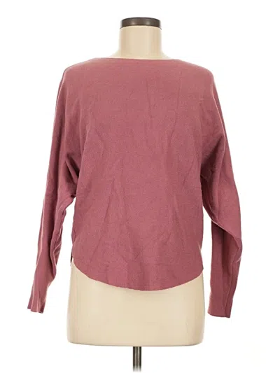 Pre-owned Vila Milano Pullover Sweater In Burgundy